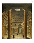 The Interior of the Pantheon, Rome, looking North from the Main Altar to the Entrance, 1732 by Giovanni Paolo Pannini or Panini