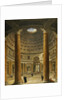 The Interior of the Pantheon, Rome, looking North from the Main Altar to the Entrance, 1732 by Giovanni Paolo Pannini or Panini