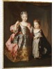 Portrait of two Young Girls, said to be Adelaide and Victoire, daughters of Louis XV by Alexis Simon Belle