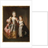 Portrait of two Young Girls, said to be Adelaide and Victoire, daughters of Louis XV by Alexis Simon Belle