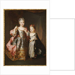 Portrait of two Young Girls, said to be Adelaide and Victoire, daughters of Louis XV by Alexis Simon Belle
