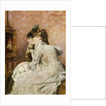 Admiring the Portrait, 1879 by Alfred Emile Stevens