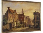 Dutch Street Scene by Willem Koekkoek