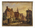 Dutch Street Scene by Willem Koekkoek