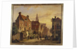 Dutch Street Scene by Willem Koekkoek