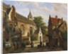 A Street Scene in Delft by Willem Koekkoek