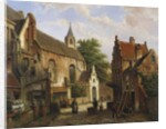 A Street Scene in Delft by Willem Koekkoek