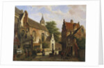 A Street Scene in Delft by Willem Koekkoek