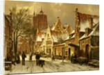 A Winter Street Scene by Willem Koekkoek