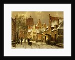 A Winter Street Scene by Willem Koekkoek