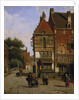 A Dutch Street Scene by Willem Koekkoek