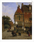 A Dutch Street Scene by Willem Koekkoek