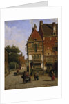 A Dutch Street Scene by Willem Koekkoek