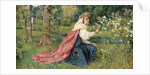 Matilda - Dante, Purgatorio, Canto 28, 1859 by George Dunlop Leslie