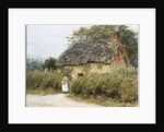 A Thatched Cottage near Peaslake, Surrey by Helen Allingham