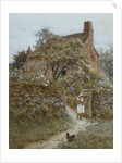 The Black Kitten by Helen Allingham