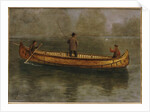 Fishing from a Canoe by Albert Bierstadt