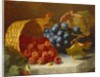 Still Life with Raspberries and a Bunch of Grapes on a Marble Ledge, 1882 by Eloise Harriet Stannard