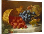 Still Life with Raspberries and a Bunch of Grapes on a Marble Ledge, 1882 by Eloise Harriet Stannard