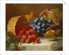 Still Life with Raspberries and a Bunch of Grapes on a Marble Ledge, 1882 by Eloise Harriet Stannard