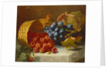 Still Life with Raspberries and a Bunch of Grapes on a Marble Ledge, 1882 by Eloise Harriet Stannard