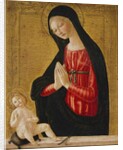 The Madonna adoring the Child by Neroccio di Landi