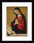 The Madonna adoring the Child by Neroccio di Landi