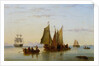 Fishing Boats and other Vessels on the Scheldt near Rotterdam, 1852 by Henry Redmore