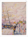 The Port of Saint-Tropez, 1918 by Paul Signac