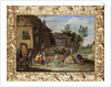 A Wedding Feast in the Courtyard of a Village Inn by Jan van the Elder Kessel