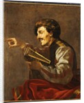 A Seated Lutanist Pointing by Hendrick Ter Brugghen