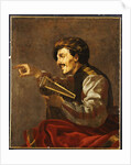 A Seated Lutanist Pointing by Hendrick Ter Brugghen