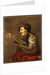 A Seated Lutanist Pointing by Hendrick Ter Brugghen