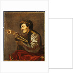 A Seated Lutanist Pointing by Hendrick Ter Brugghen