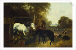 A Farmyard Scene by John Frederick Herring Jnr