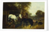 A Farmyard Scene by John Frederick Herring Jnr
