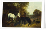 A Farmyard Scene by John Frederick Herring Jnr