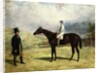 A Gentleman by his Racehorse with Jockey Up on a Racecourse, 1863 by Harry Hall