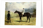 A Gentleman by his Racehorse with Jockey Up on a Racecourse, 1863 by Harry Hall