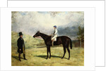 A Gentleman by his Racehorse with Jockey Up on a Racecourse, 1863 by Harry Hall