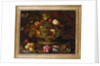 Grapes, Apples, a Peach and Plums in a Basket with Lily of the Valley by Balthasar van der Ast
