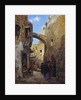 Street Scene in Jerusalem by Gustave Bauernfeind