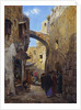 Street Scene in Jerusalem by Gustave Bauernfeind