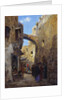 Street Scene in Jerusalem by Gustave Bauernfeind