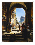 At the Entrance to the Temple Mount, Jerusalem, 1886 by Gustave Bauernfeind
