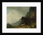 A Forge in the Bavarian Alps by Heinrich Burkel