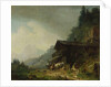 A Forge in the Bavarian Alps by Heinrich Burkel