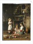 Blowing Bubbles by Alexei Alexevich Harlamoff
