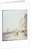 The Molo, Venice, looking West with figures Promenading by Franz Richard Unterberger