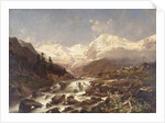 Koenigspitze-Tirol, 1877 by Franz Richard Unterberger